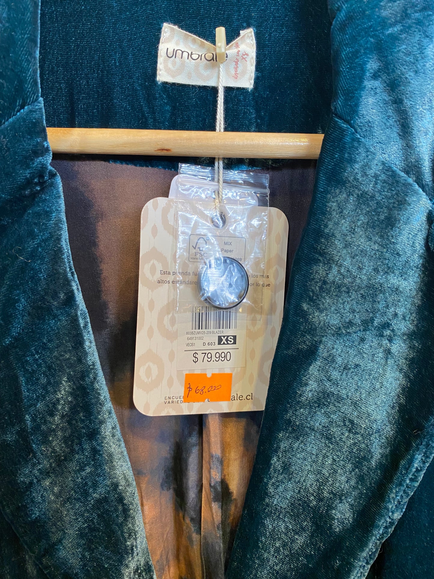 Blazer Terciopelo Umbrale