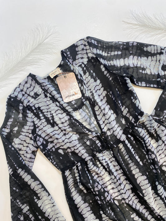 Blusa Kimono Semi Transparente Umbrale