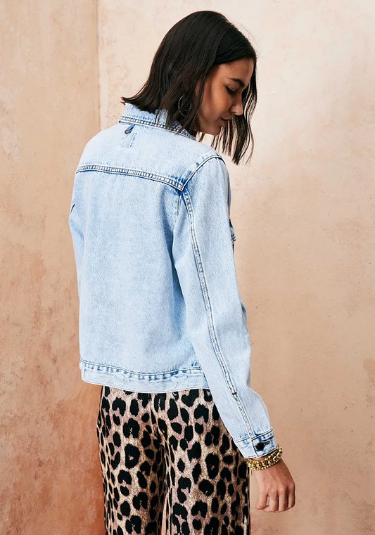 Chaqueta Denim Celeste Umbrale