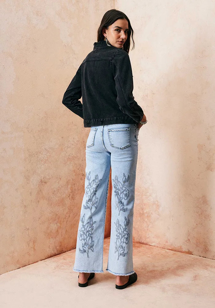 Chaqueta Denim Negra Umbrale