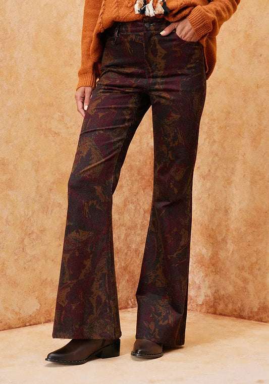Pantalón Estampado Flare Umbrale