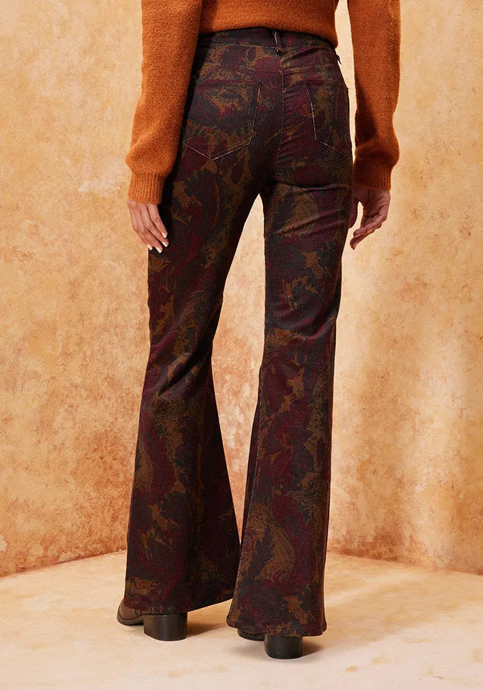 Pantalón Estampado Flare Umbrale