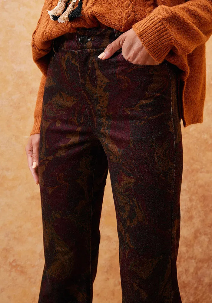 Pantalón Estampado Flare Umbrale