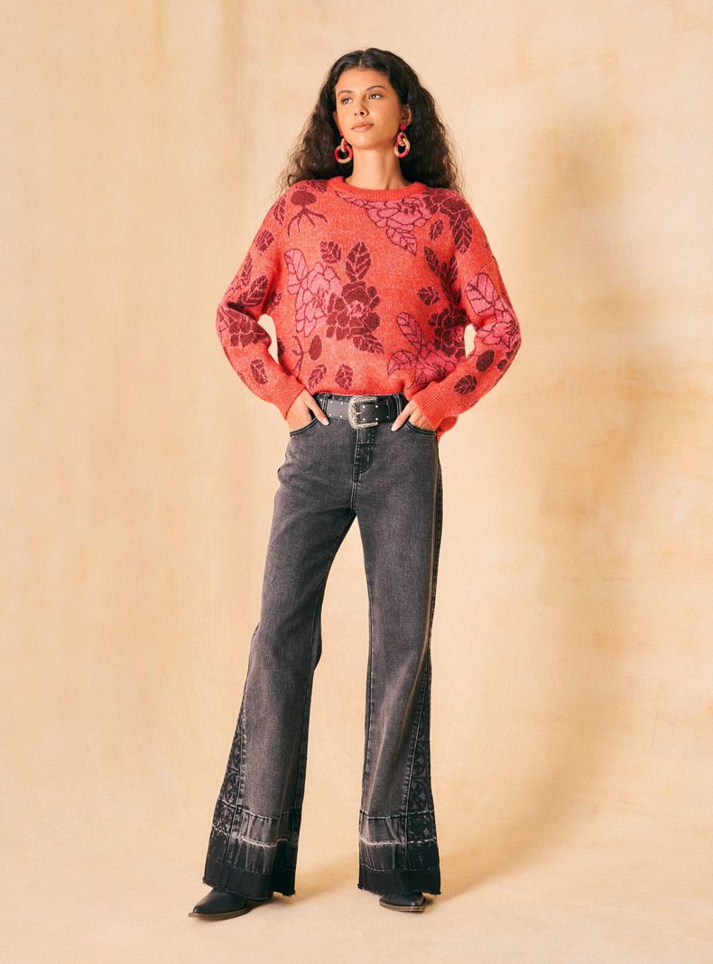 Sweater Floral Umbrale