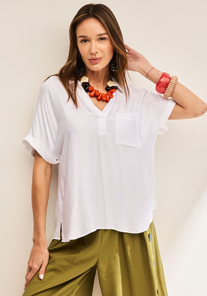 Blusa satinada Umbrale