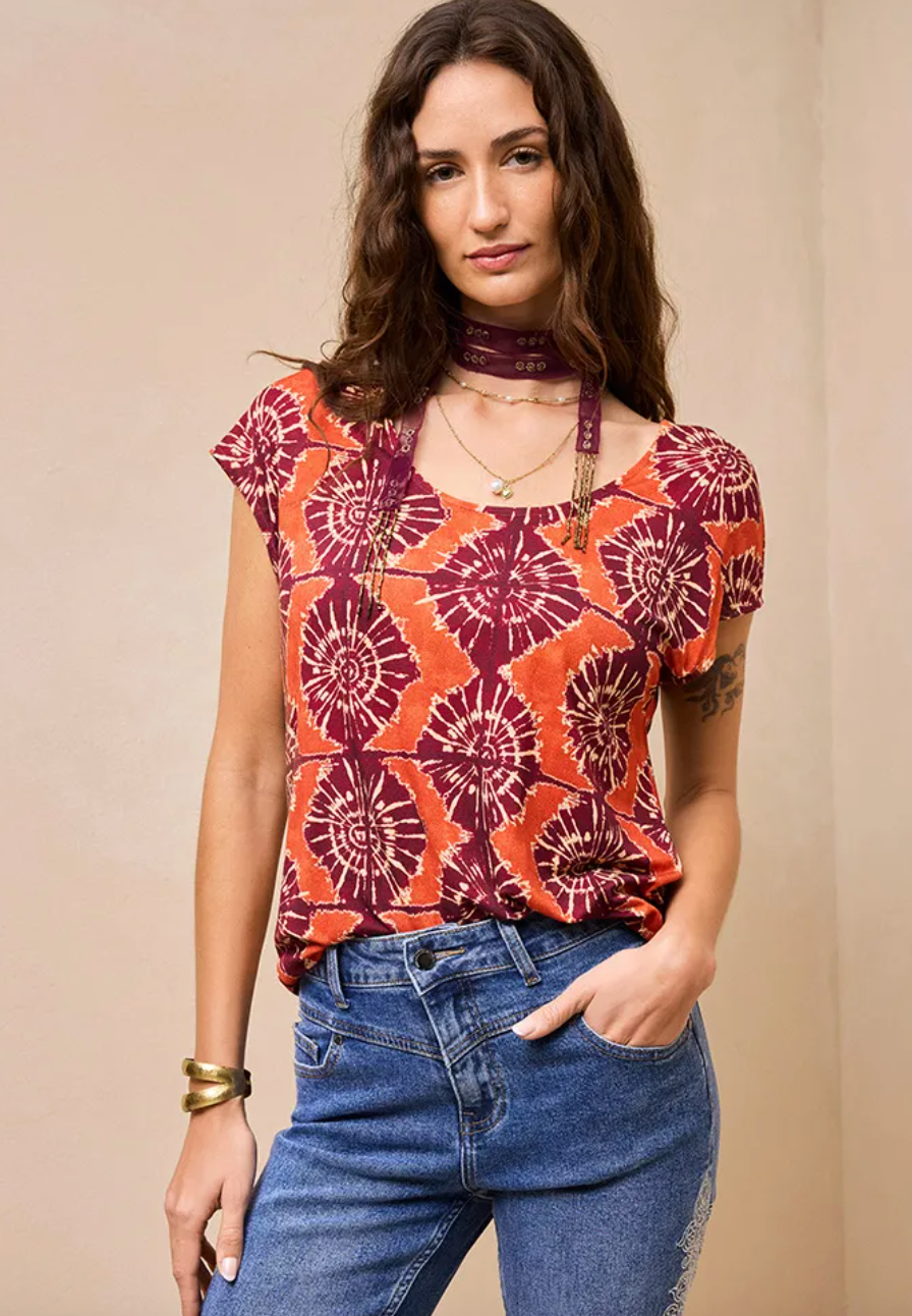 Polera estampada Umbrale