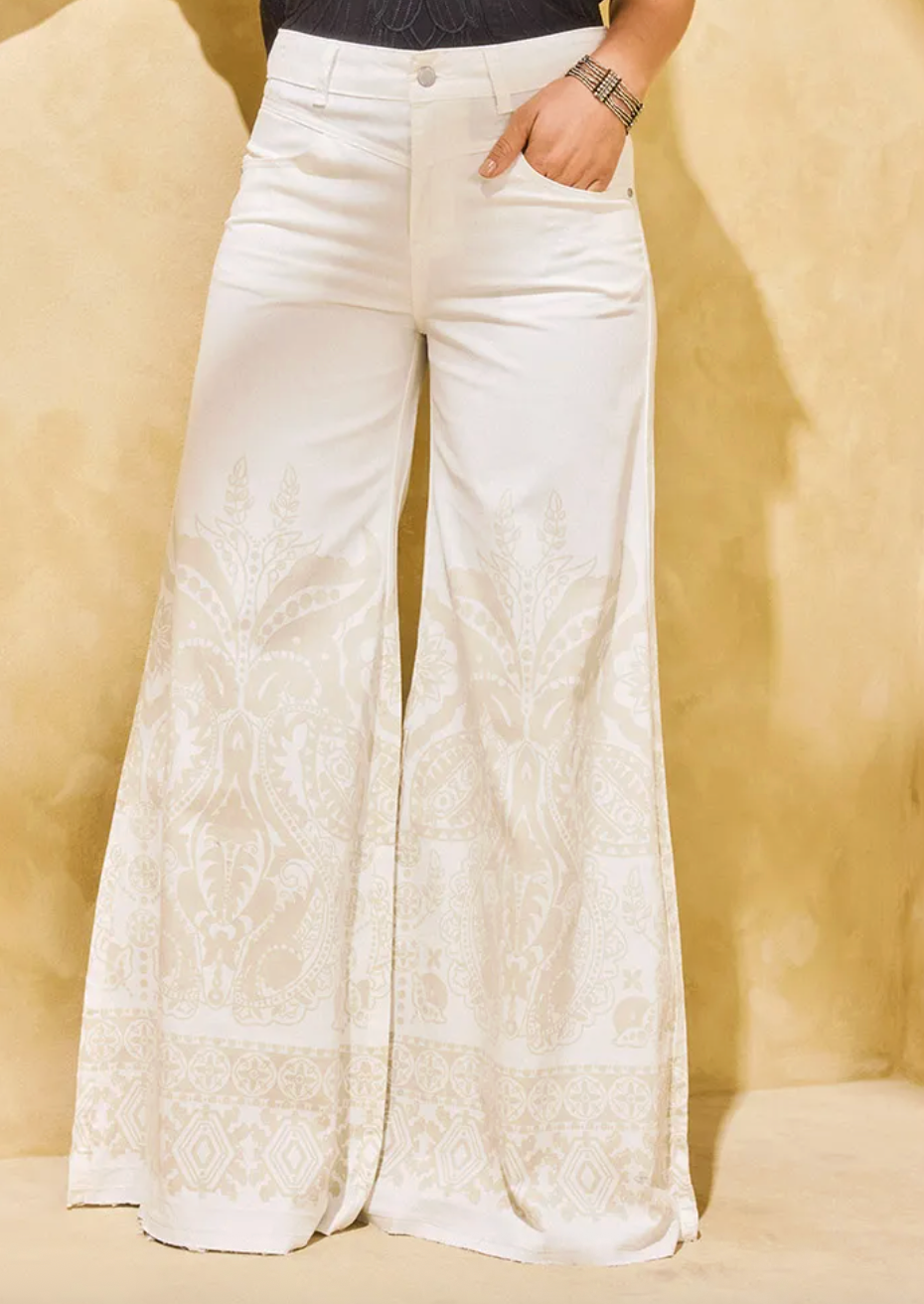 Jeans estampado wide leg Umbrale