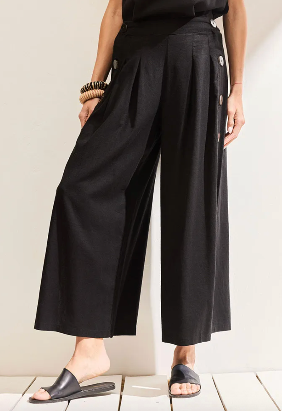 Pantalón Lino Wide Leg Umbrale