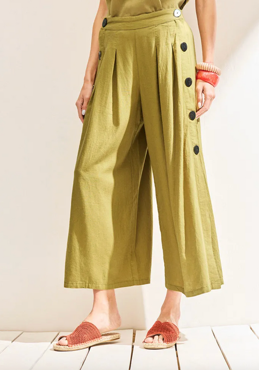 Pantalón Lino Wide Leg Umbrale