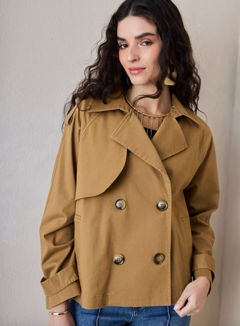 Chaqueta Trench corta Umbrale