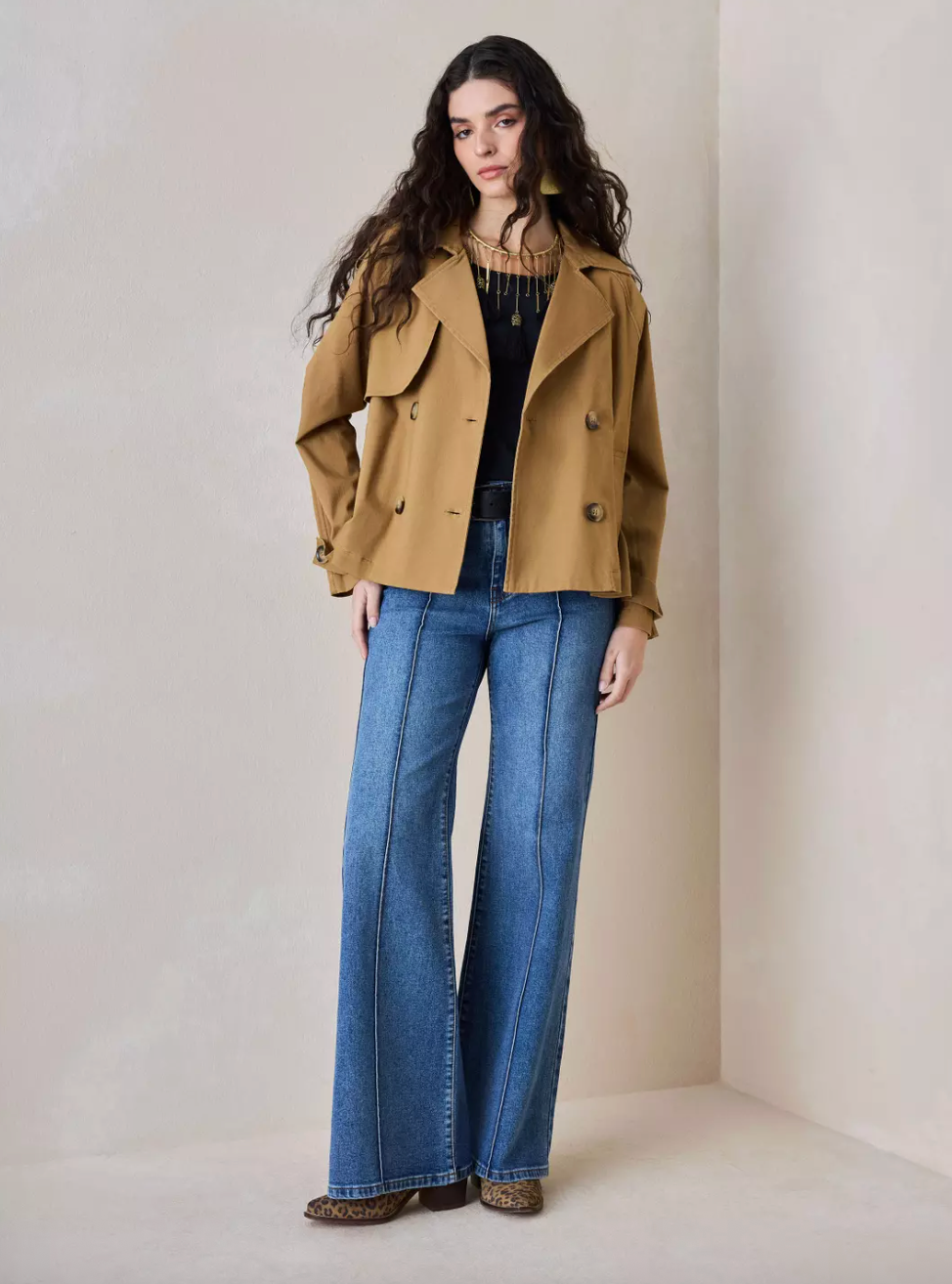 Chaqueta Trench corta Umbrale