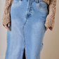 Falda Denim Larga Umbrale