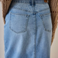 Falda Denim Larga Umbrale