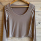 Polera básica cuello redondo