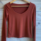 Polera básica cuello redondo