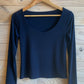 Polera básica cuello redondo