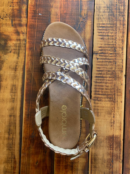 Sandalia metalizada Umbrale