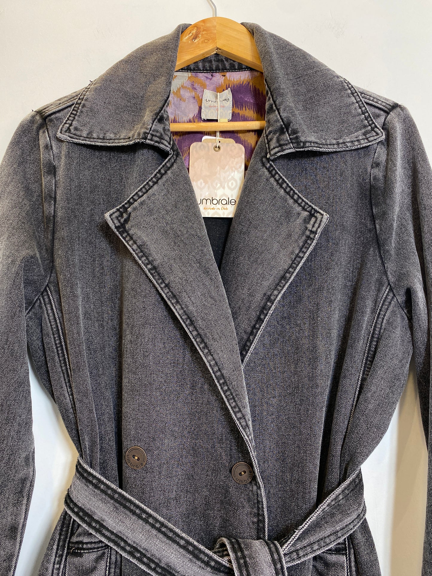 Trench Denim Gris Umbrale