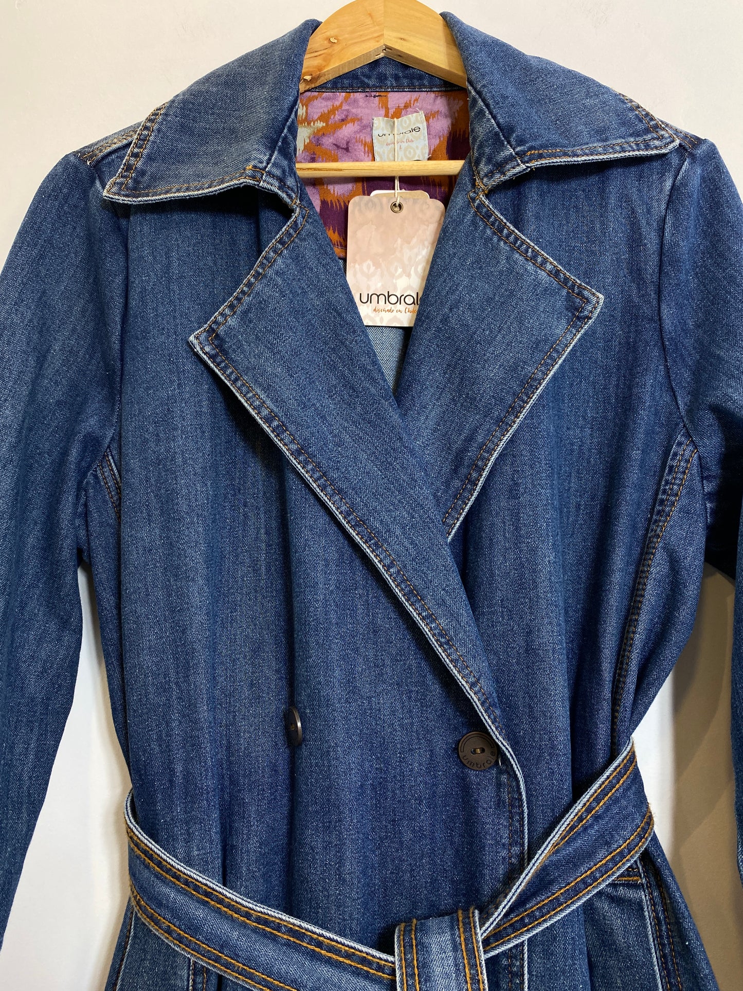 Trench Denim Azul Umbrale