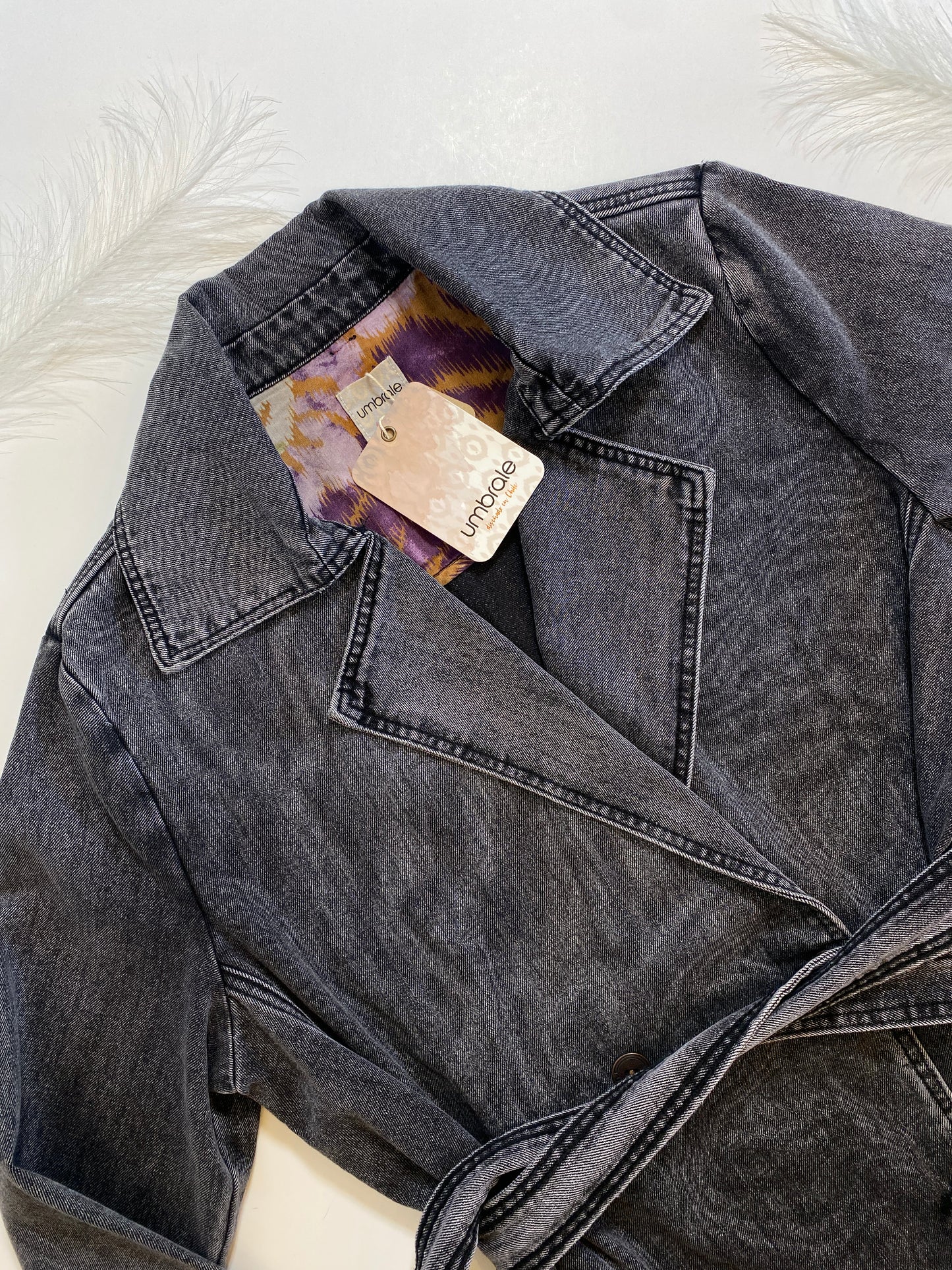 Trench Denim Gris Umbrale