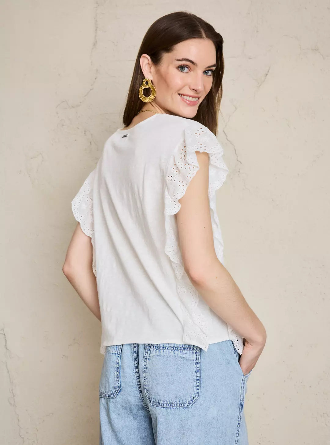 Polera con vuelos Greenfield